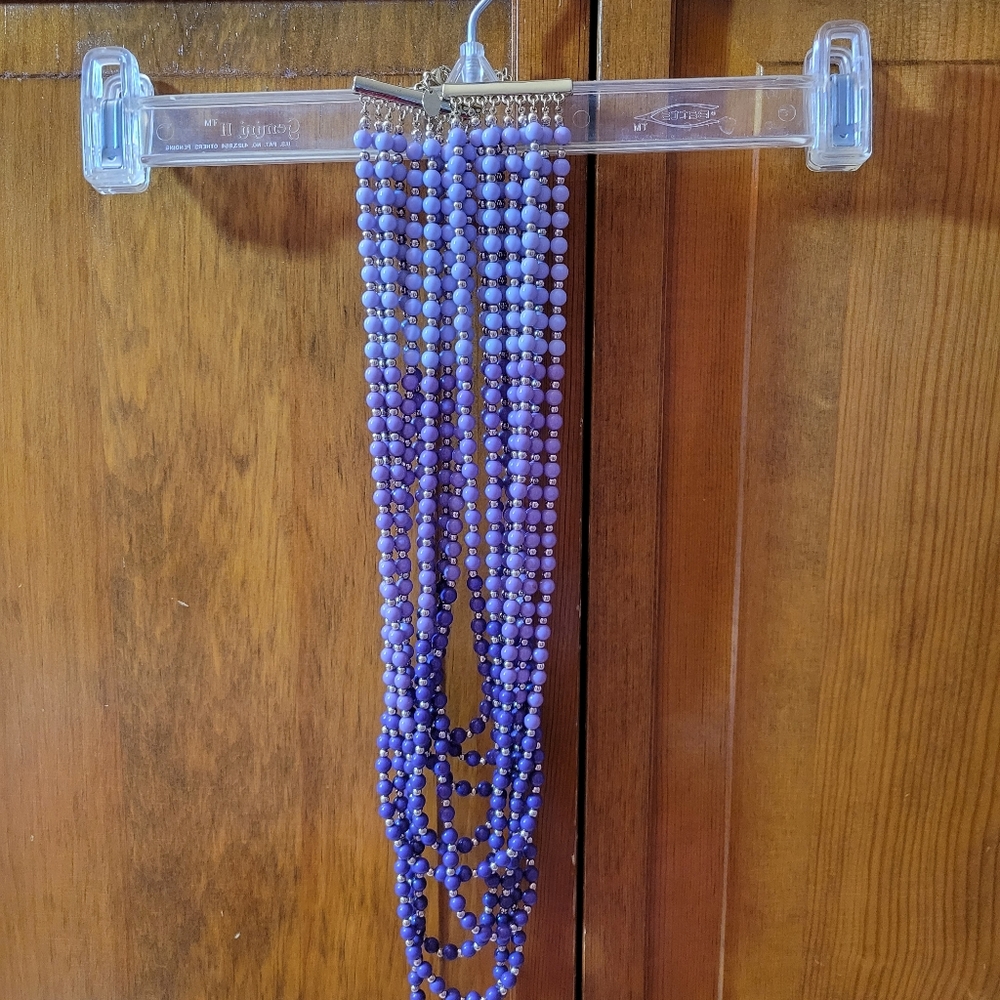 Charming Charlie Purple Layered Necklace